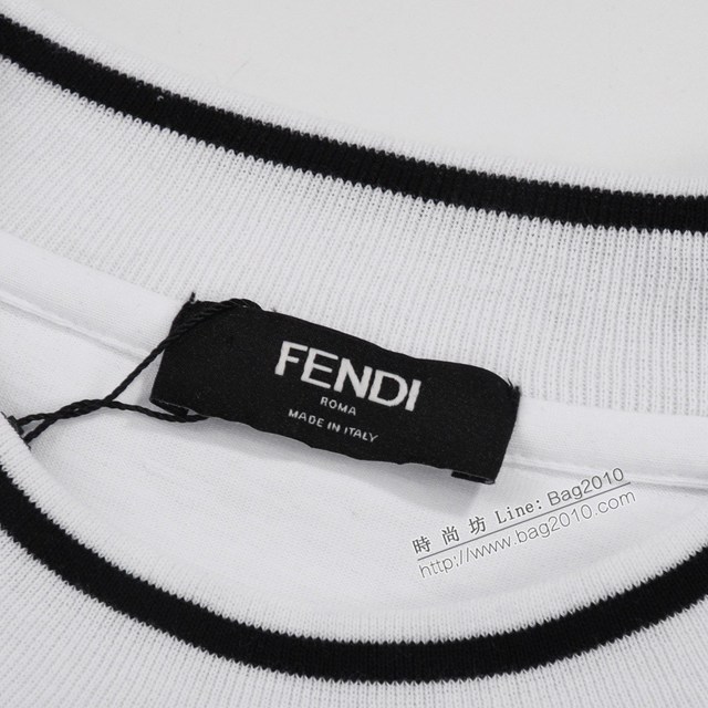 Fendi專門店芬迪2023SS新款立體壓花工藝T恤 男女同款 tzy2805